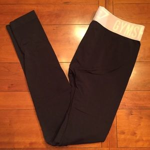 Gymshark Fit Leggings, Black and Pink